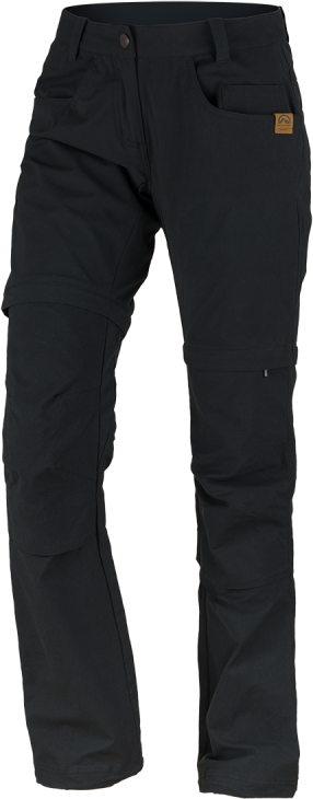 Dámské outdoorové 2v1 kalhoty NORTHFINDER Pearl černé Velikost: M