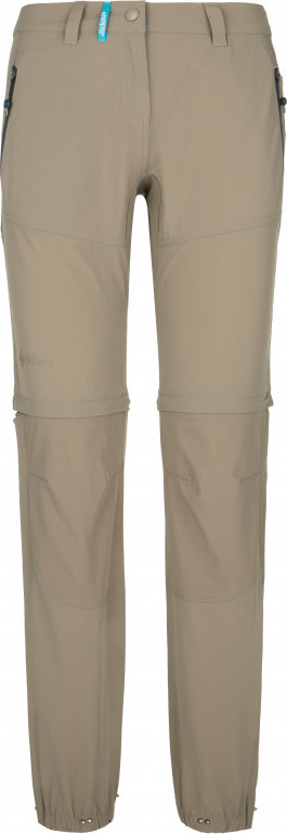 Dámské outdoorové kalhoty KILPI Hosio béžové Velikost: 42