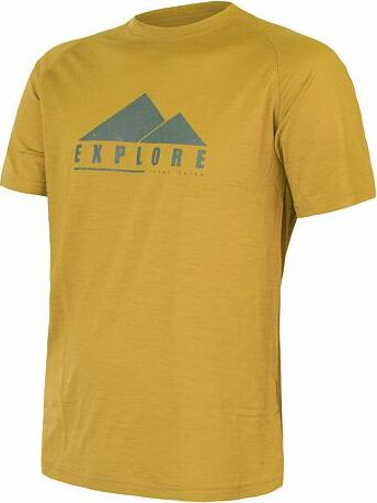 Pánské merino triko SENSOR Air Pt Explore mustard Velikost: XL, Barva: žlutá