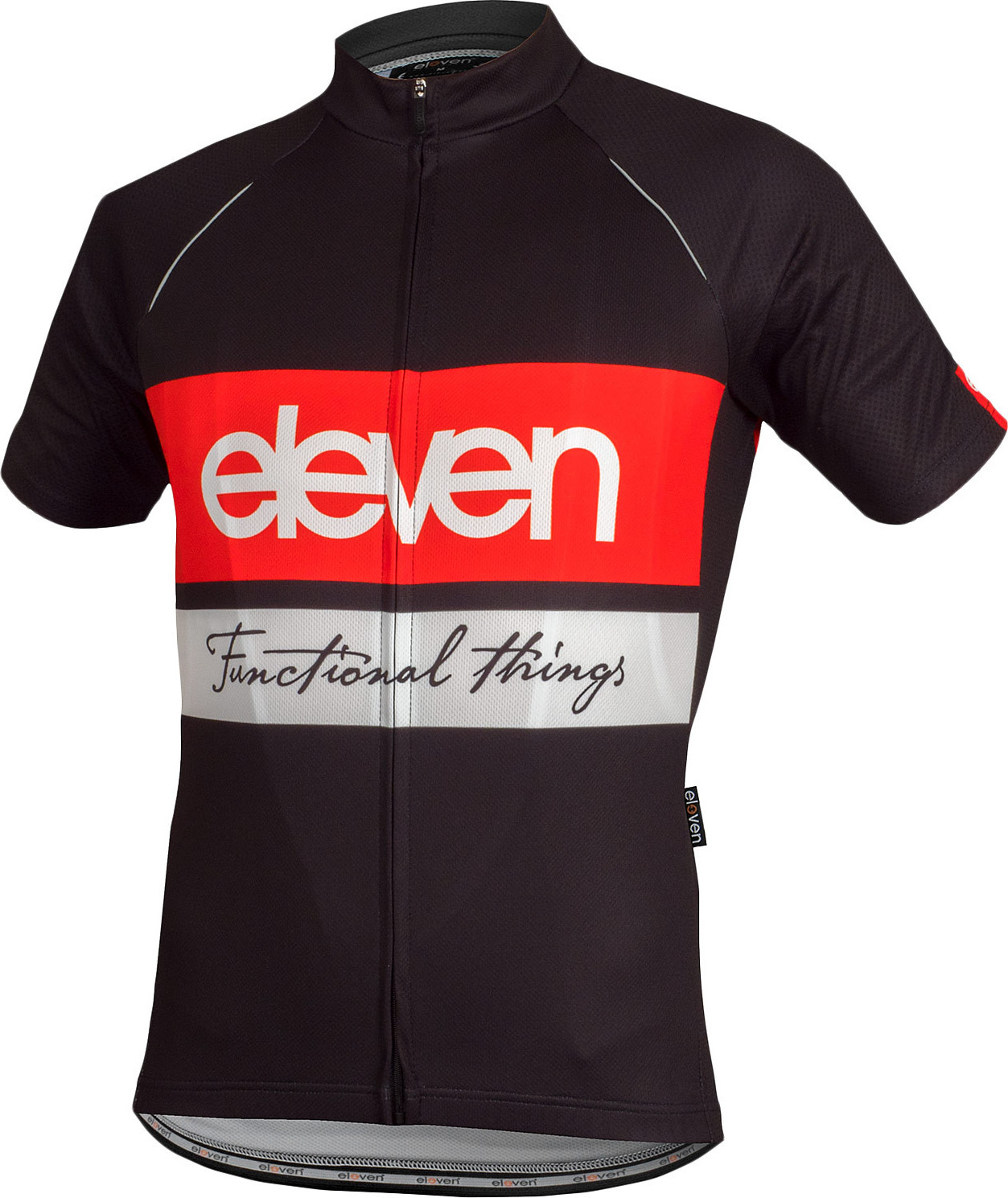 Pánský cyklistický dres ELEVEN Horizontal Red Velikost: S