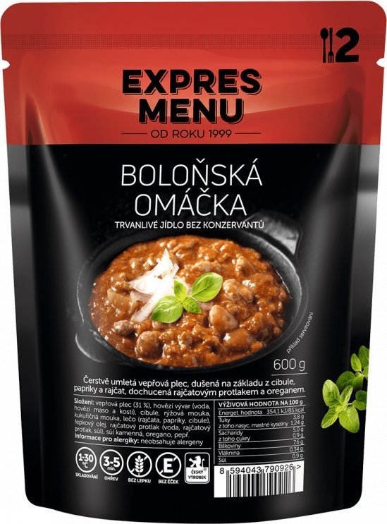 Boloňská omáčka EXPRES MENU (2 porce)