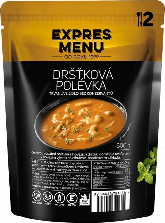 Dršťková polévka EXPRES MENU (2 porce)