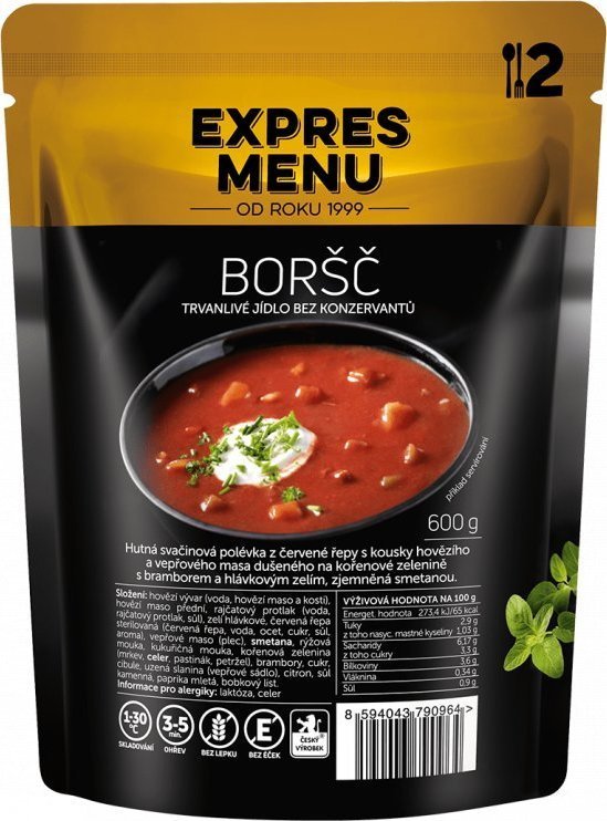 Boršč EXPRES MENU (2 porce)