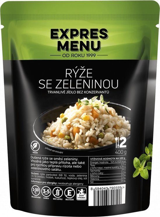 Rýže se zeleninou EXPRES MENU (2 porce)