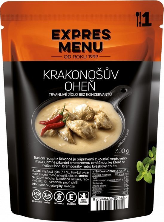 Krakonošův oheň EXPRES MENU (1 porce)