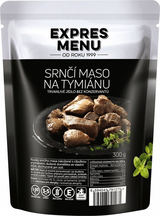 Srnčí maso na tymiánu EXPRES MENU (300 g)