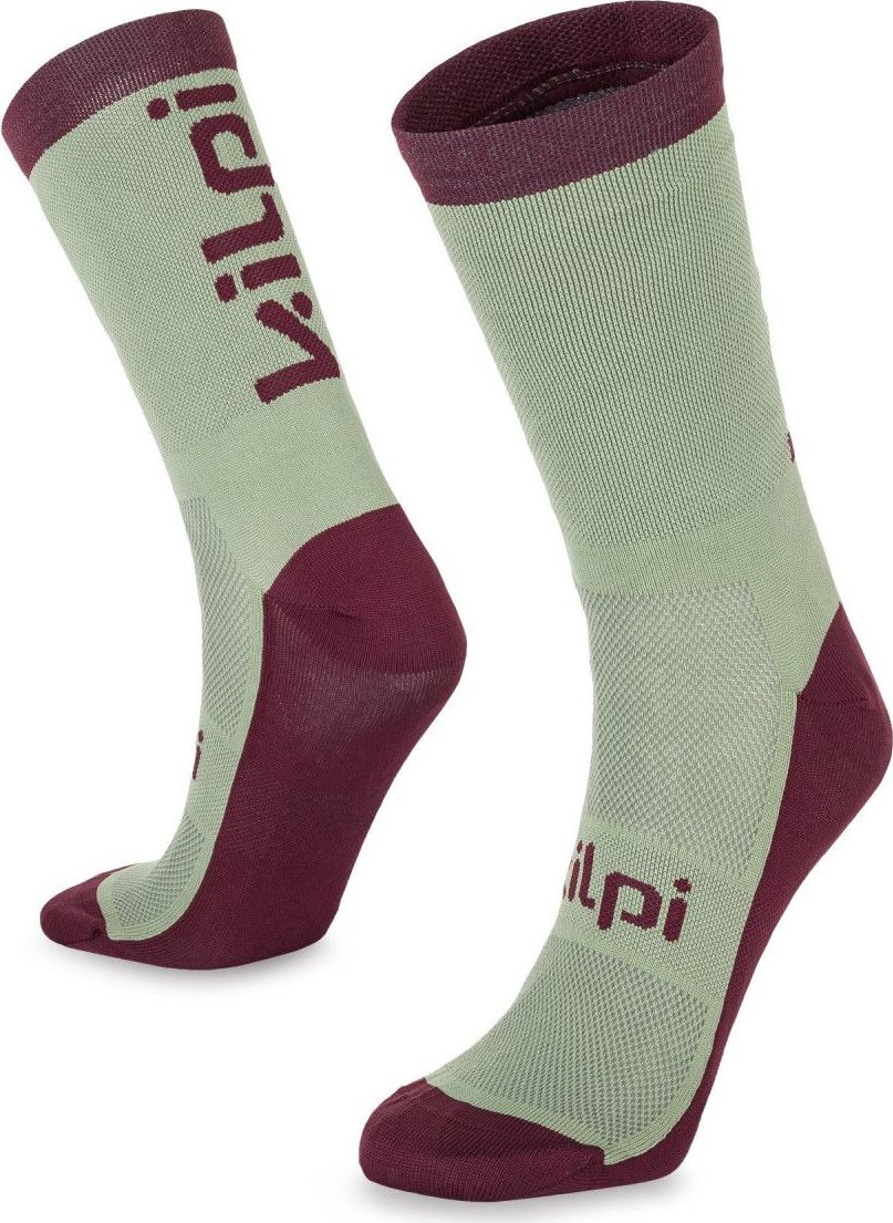 Sportovní ponožky KILPI Boreny-u tmavě červená Velikost: 39