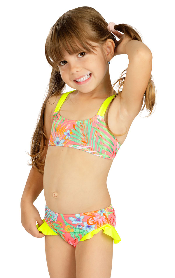 Dívčí plavky kalhotky LITEX bokové růžové Velikost: 98