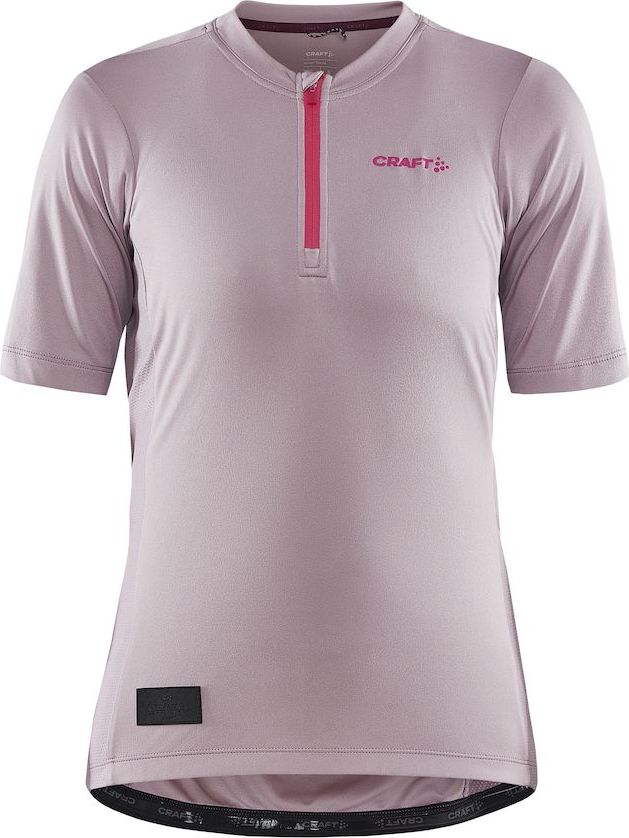 Dámský cyklodres CRAFT Core Offroad SS fialový Velikost: M