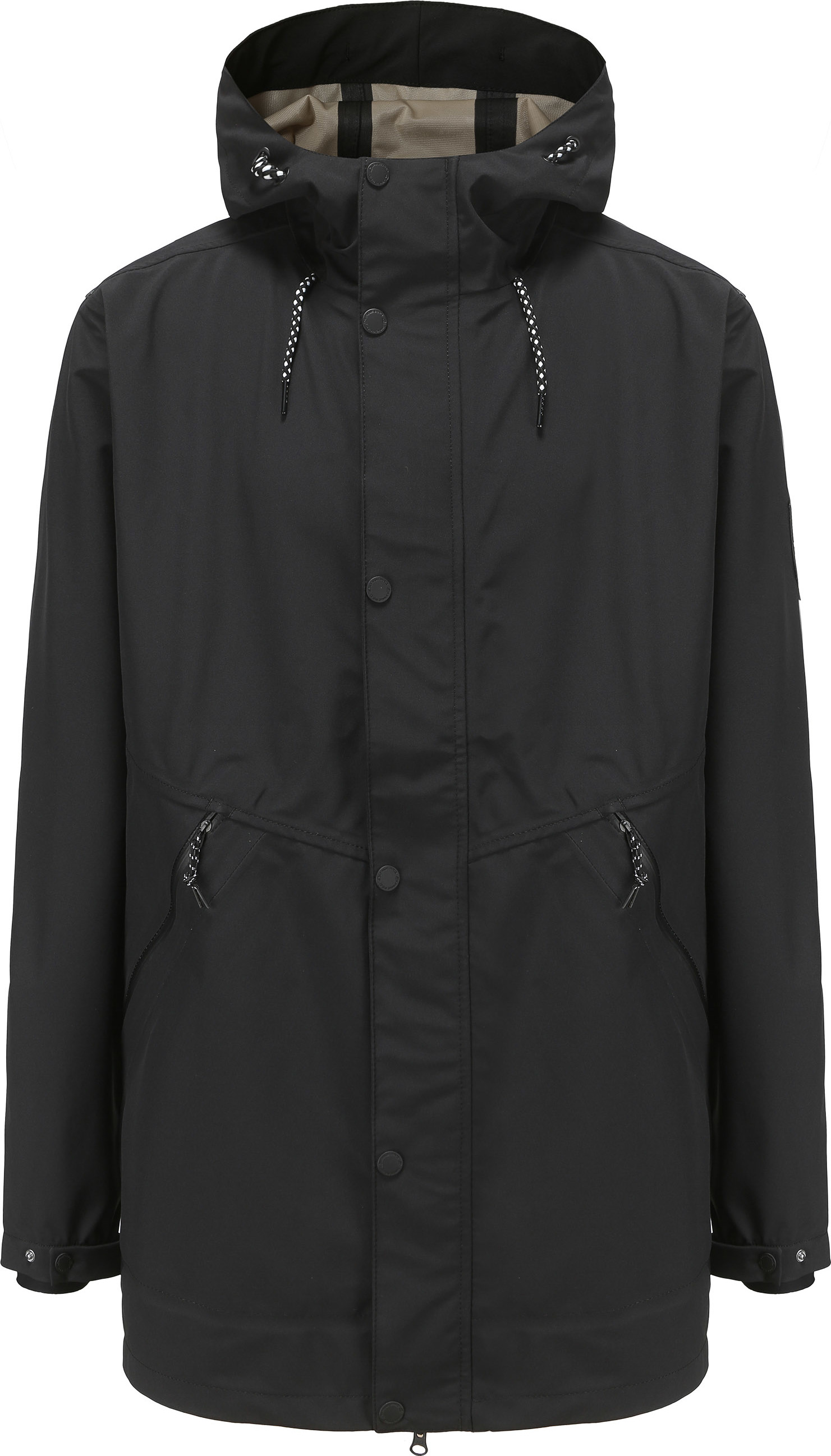 Pánská nepromokavá bunda ALPINE PRO Dorej černá Velikost: XL