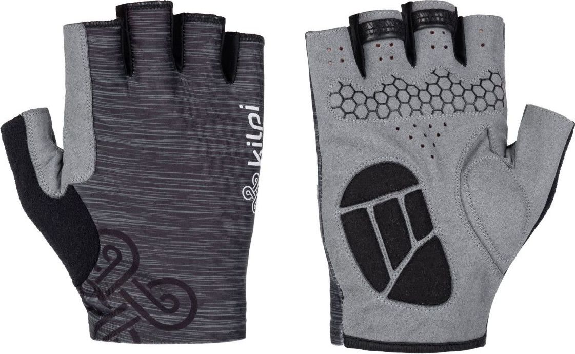 Cyklistické rukavice KILPI Timis-u tmavě šedá Velikost: L
