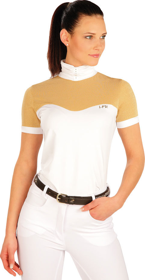 Dámské triko s krátkým rukávem LITEX FOR RIDERS bílá Velikost: L, Barva: Bílá