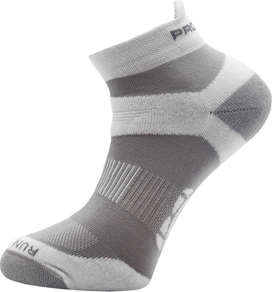Unisex běžecké ponožky PROGRESS Running Sox šedé Velikost: 35-38