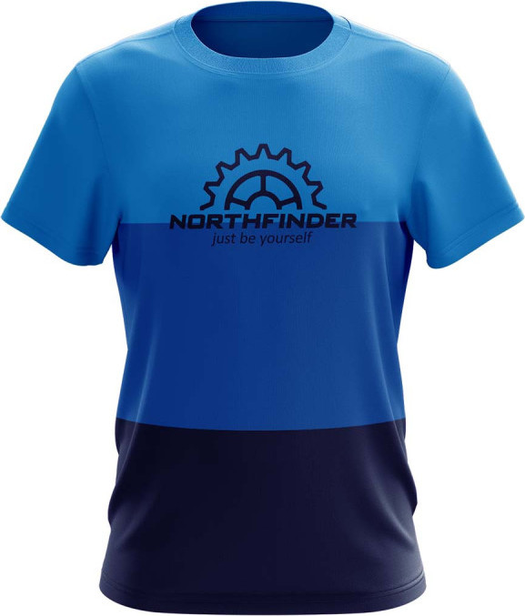 Pánské e-bike tričko NORTHFINDER Marcos modré Velikost: S