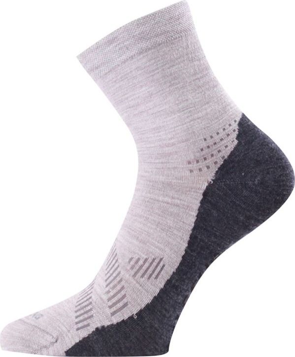 Unisex merino ponožky LASTING Fwt béžové Velikost: (34-37) S