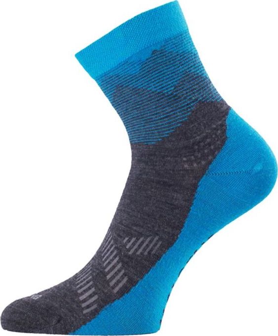 Unisex merino ponožky LASTING Fws modré Velikost: (42-45) L