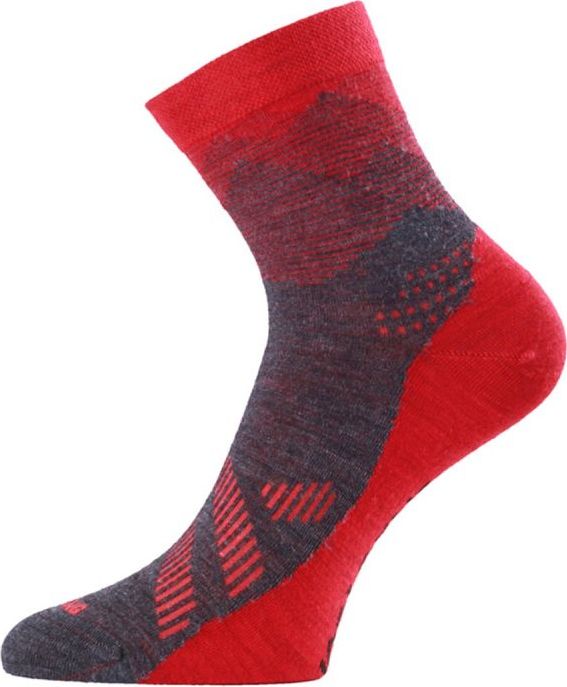 Unisex merino ponožky LASTING Fws červené Velikost: (38-41) M