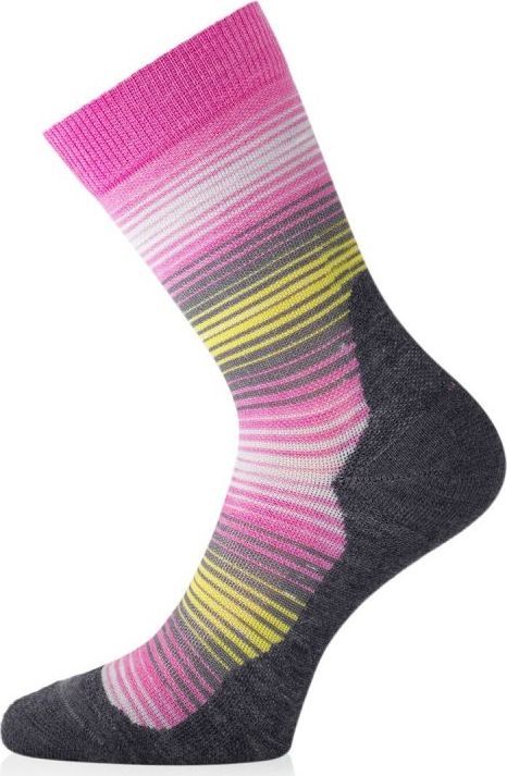 Unisex merino ponožky LASTING Wlg růžové Velikost: (38-41) M
