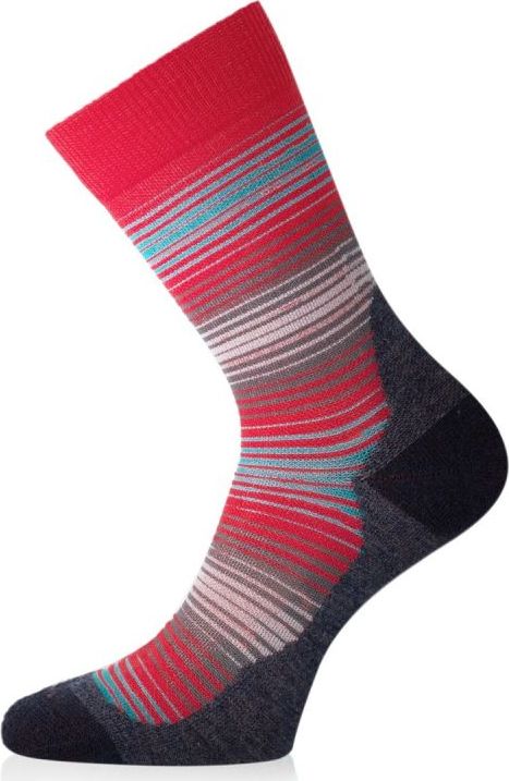 Unisex merino ponožky LASTING Wlg červené Velikost: (42-45) L
