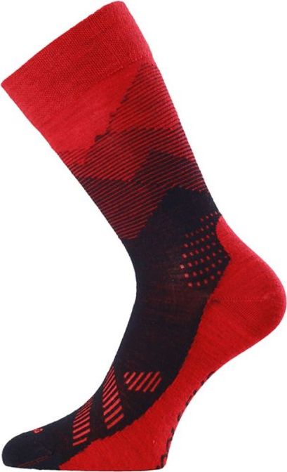 Unisex merino ponožky LASTING Fwo červené Velikost: (34-37) S