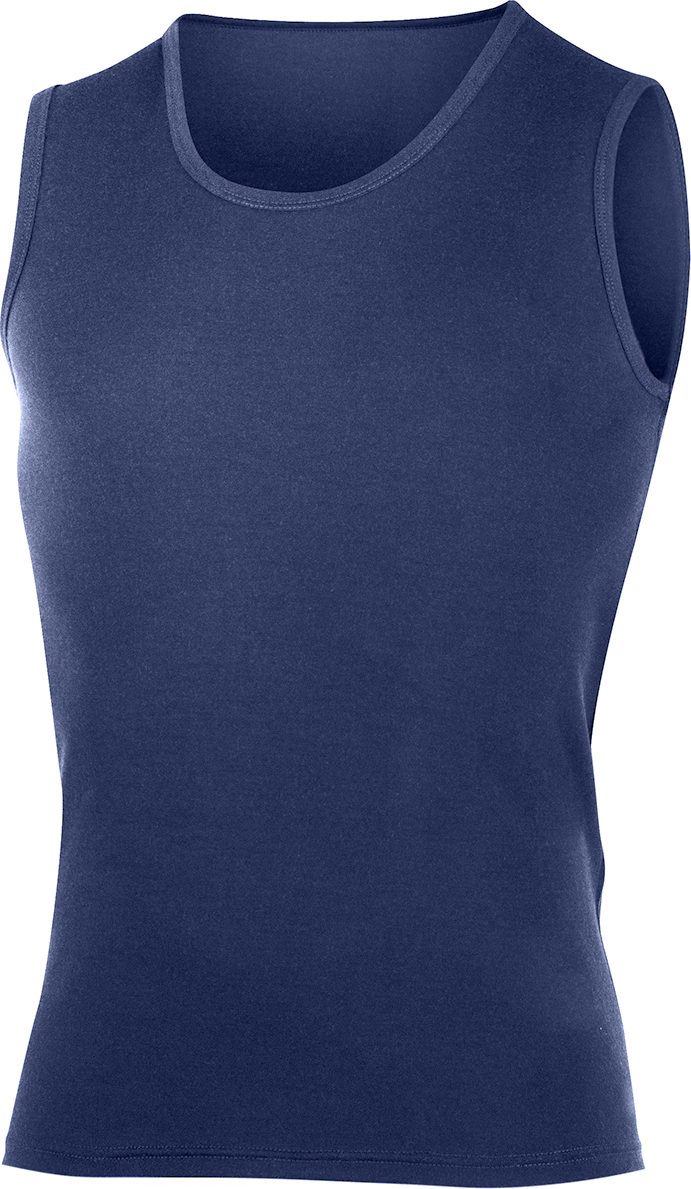 Pánské merino tílko LASTING Scampo modré Velikost: M