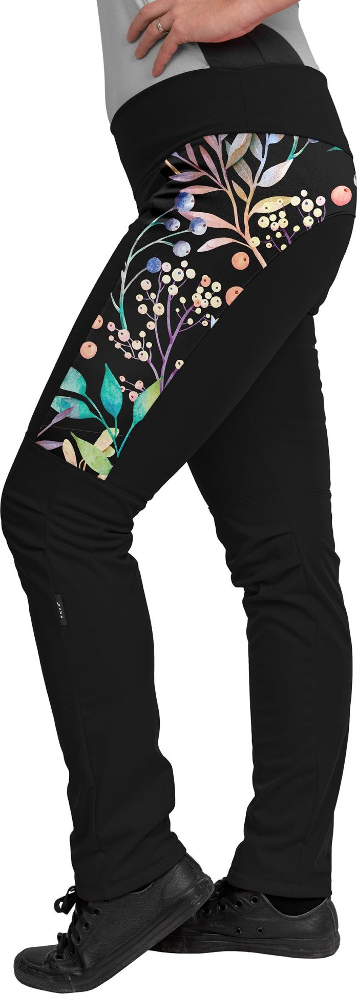 Dámské softshellové kalhoty s fleecem UNUO Action černé Velikost: XXL