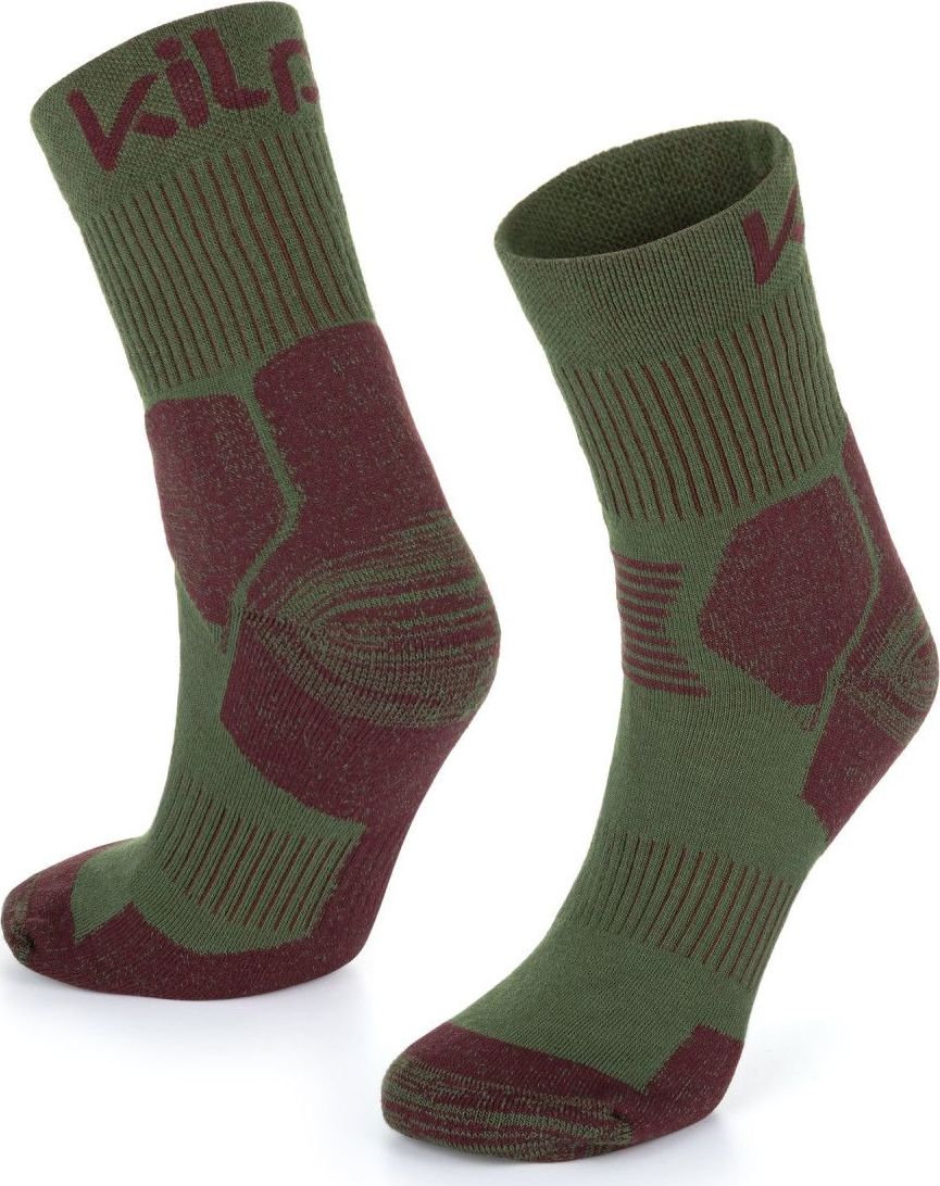 Unisex běžecké ponožky KILPI Ultra khaki