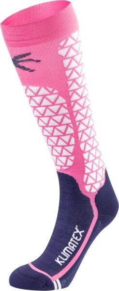 Dětské lyžařské ponožky KLIMATEX Darek růžové Velikost: 31-34