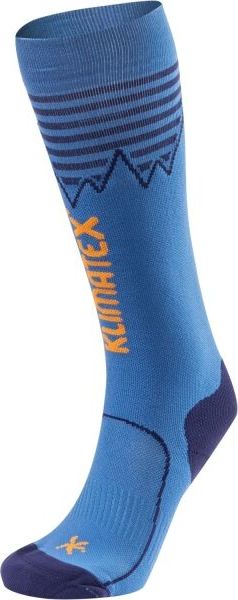 Dětské lyžařské ponožky KLIMATEX Tarok modré Velikost: 35-38