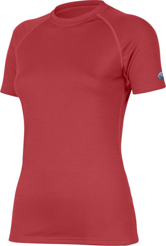 Dámské merino triko LASTING Alea červená Velikost: L