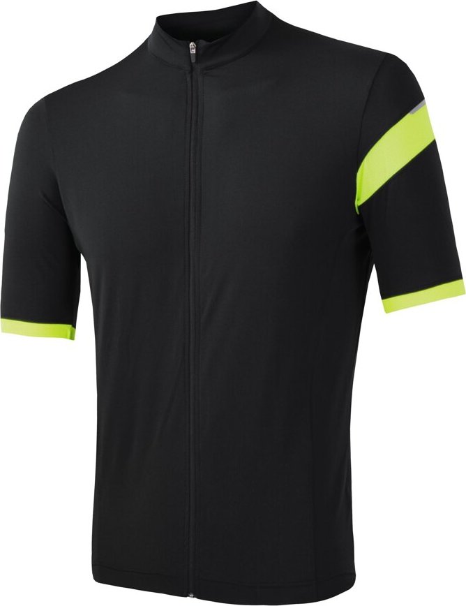 Pánský cyklistický dres SENSOR Cyklo Coolmax Classic true black Velikost: XL, Barva: černá