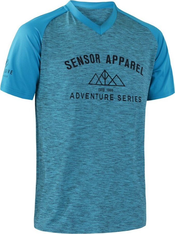 Pánský cyklistický dres SENSOR Cyklo Charger modrá Barva: Modrá, Velikost: S