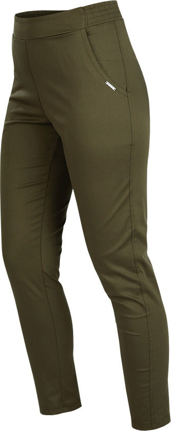 Dámské kalhoty LITEX do pasu zelené Velikost: M, Barva: khaki