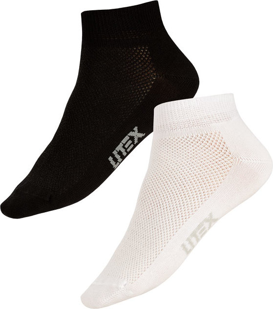 Uni sportovní ponožky LITEX nízké Velikost: 24-25, Barva: Bílá
