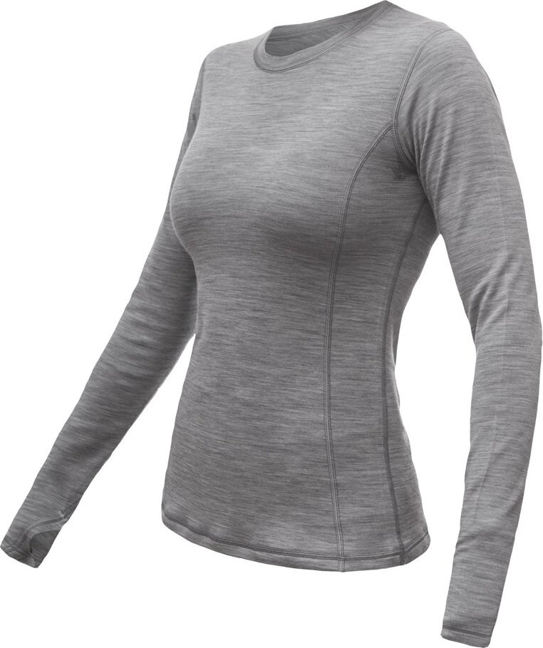 Dámské termo triko SENSOR Merino Bold cool gray Velikost: M, Barva: šedá