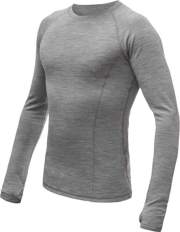 Pánské termo triko SENSOR Merino Bold cool gray Velikost: S, Barva: šedá