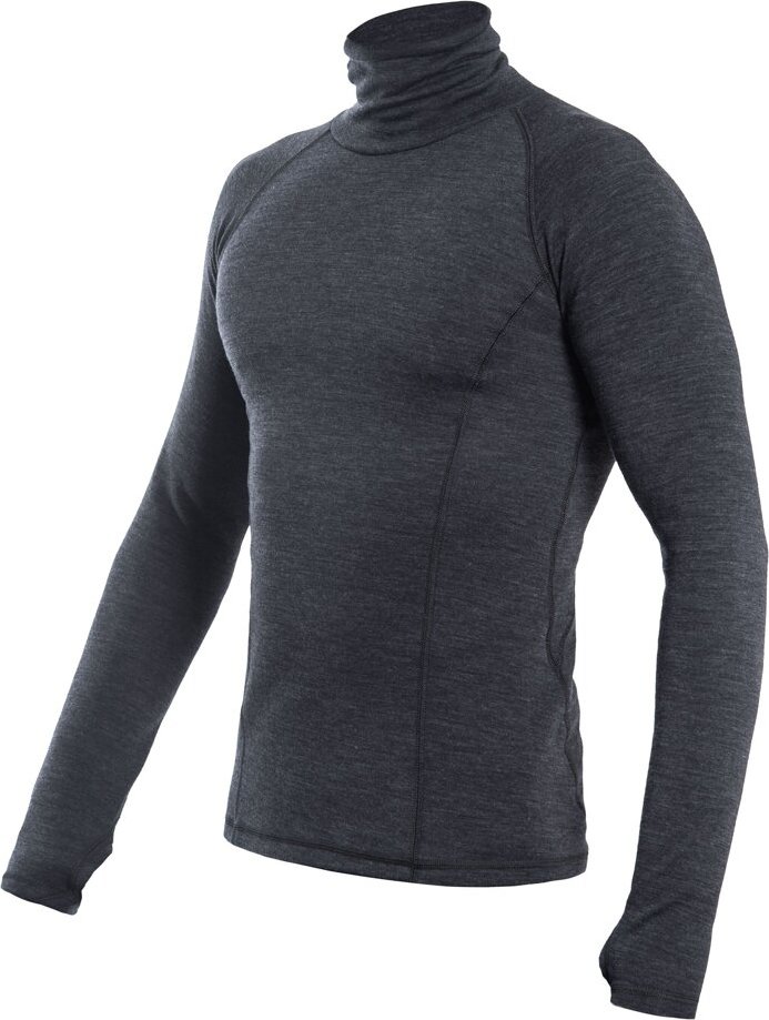 Pánské termo triko SENSOR Merino Bold roll neck anthracite gray Velikost: M, Barva: šedá