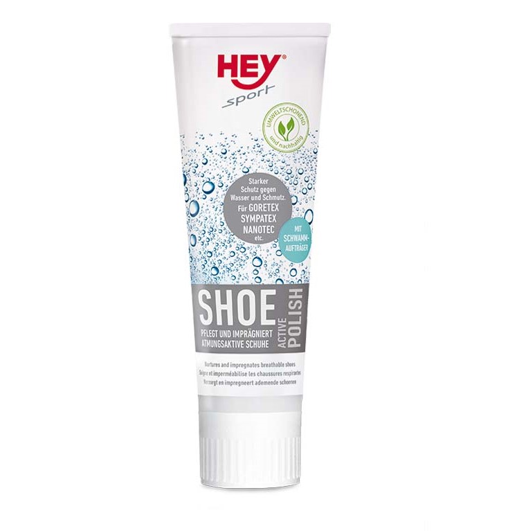 Černý ošetřující a impregnační prostředek na boty HEY Shoe Active Polish 75 ml Velikost: 75ml