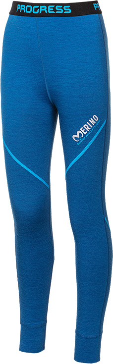 Dětské merino spodky PROGRESS Mw Sdnd modrý melír Velikost: 116/1
