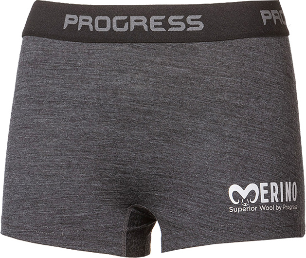 Dámské merino boxerky PROGRESS Mw Sknz šedý melír Velikost: S