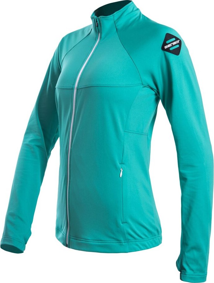 Dámská funkční mikina SENSOR Coolmax Thermo sea green Barva: Zelená, Velikost: S