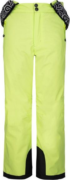 Dětské lyžařské kalhoty KILPI Gabone světle zelené Velikost: 134