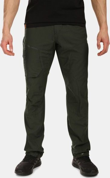 Pánské outdoorové kalhoty KILPI Jasper tmavě zelené Velikost: S Short