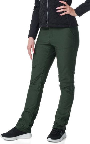 Dámské outdoorové kalhoty KILPI Jasper tmavě zelené Velikost: 40