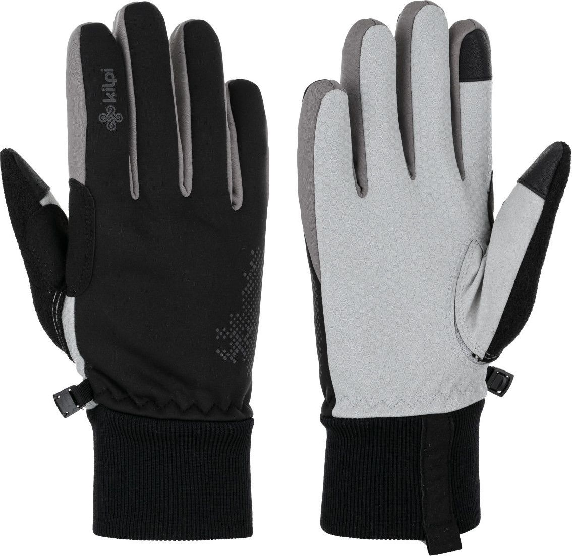 Softshellové rukavice na běžky KILPI Bricx černé Velikost: XL