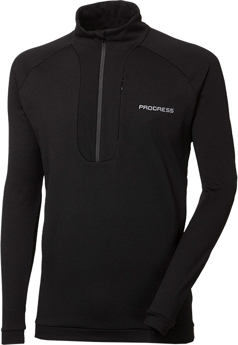 Pánská sportovní mikina PROGRESS Cubic Zip černá Velikost: XL