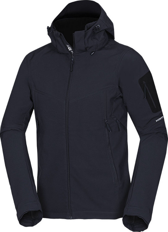 Pánská softshellová bunda NORTHFINDER Abner černá Velikost: 3XL