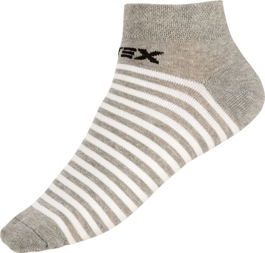Dětské nízké ponožky LITEX šedé/bílé Velikost: 26-27, Barva: Bílá