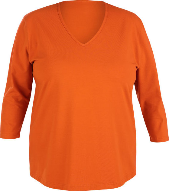 Dámské tričko LITEX s 3/4 rukávem oranžové Velikost: XL, Barva: 206