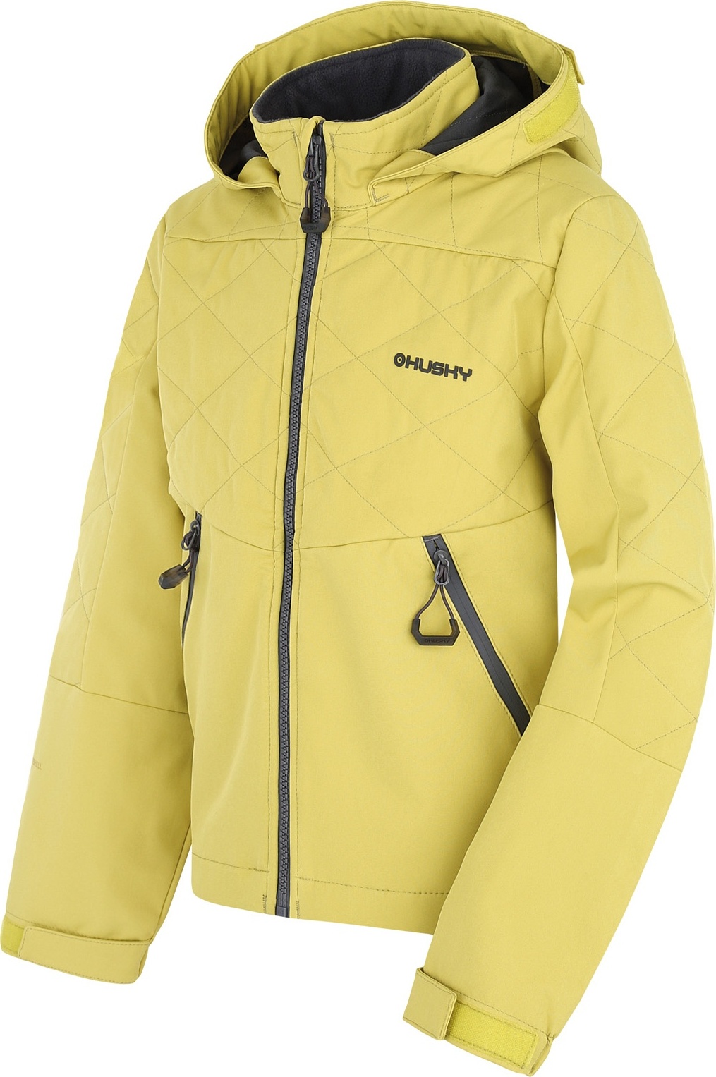 Dětská softshellová bunda HUSKY Salex K lime green Velikost: 140-146
